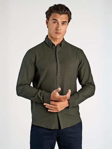Regular fit Camicia di Lindbergh in verde