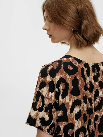 PIECES Kleid 'Saga' in Braun