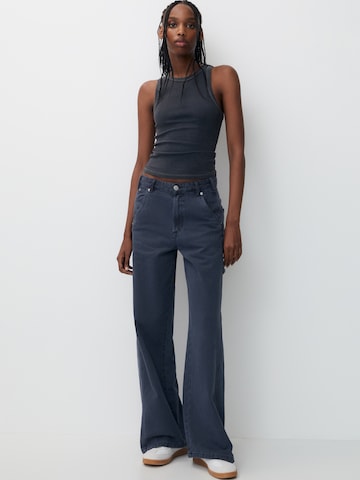 Pull&Bear Bootcut Farmer - kék