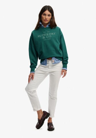 Sweat-shirt Superdry & Co en vert