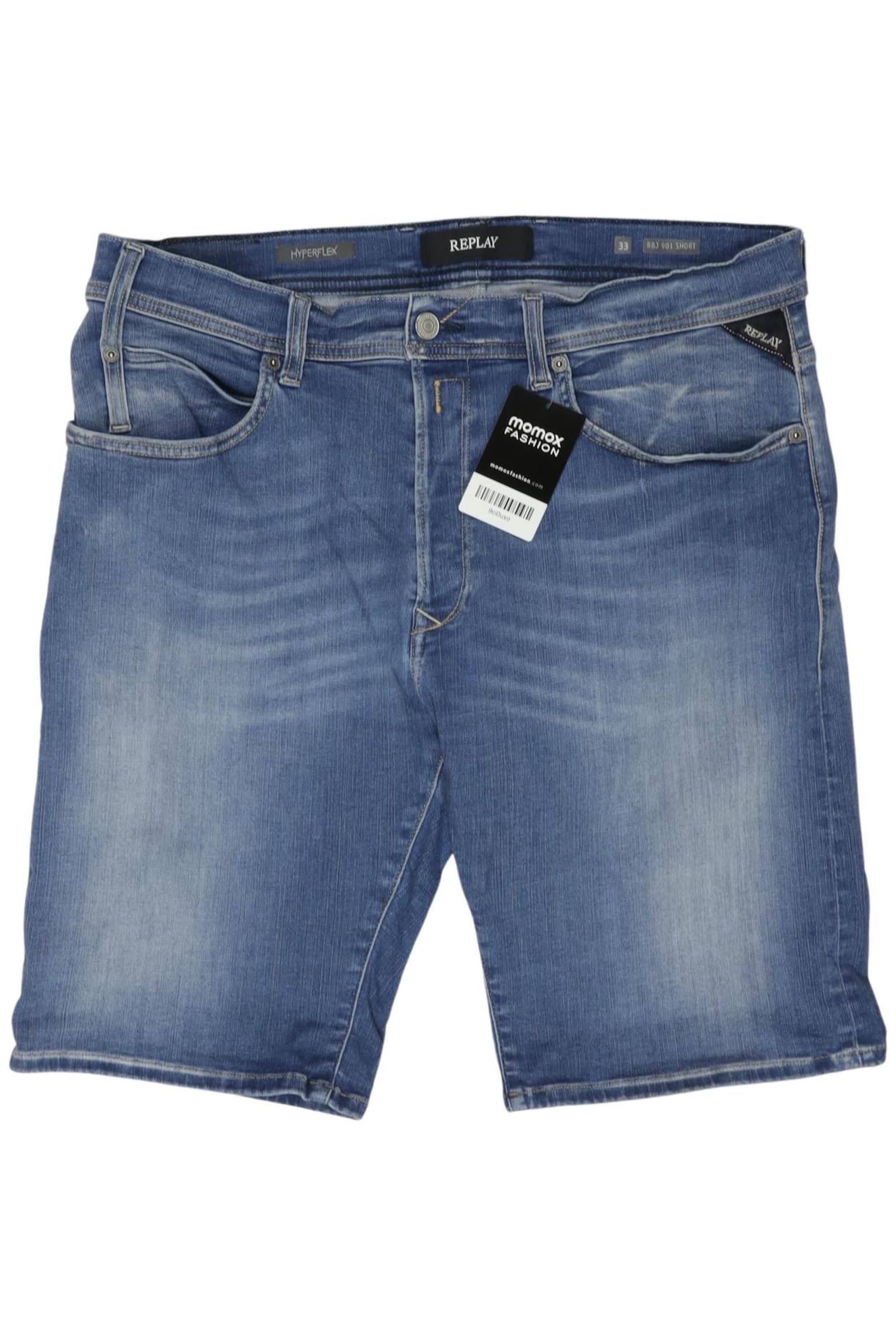 REPLAY Shorts in 33 in Blue: front