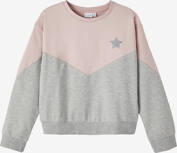 NAME ITSweater majica 'Vibba' - siva boja: prednji dio