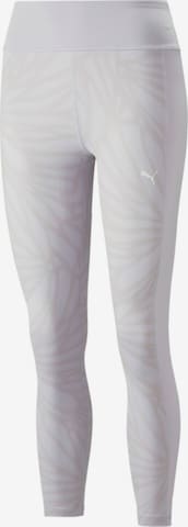 PUMA סקיני מכנסי ספורט בסגול: מלפנים