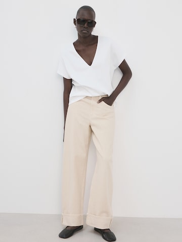 MANGO - Camiseta 'SEVIPI' en blanco