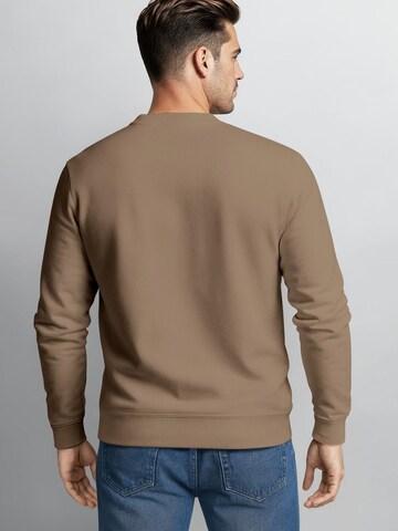 Neverless Sweatshirt 'life begins' in Braun