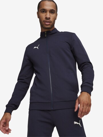 PUMA Trainingsjack 'TeamGoal' in Blauw: voorkant