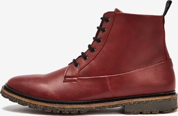 NINE TO FIVE Lace-Up Ankle Boots 'Miru' in Brown: front