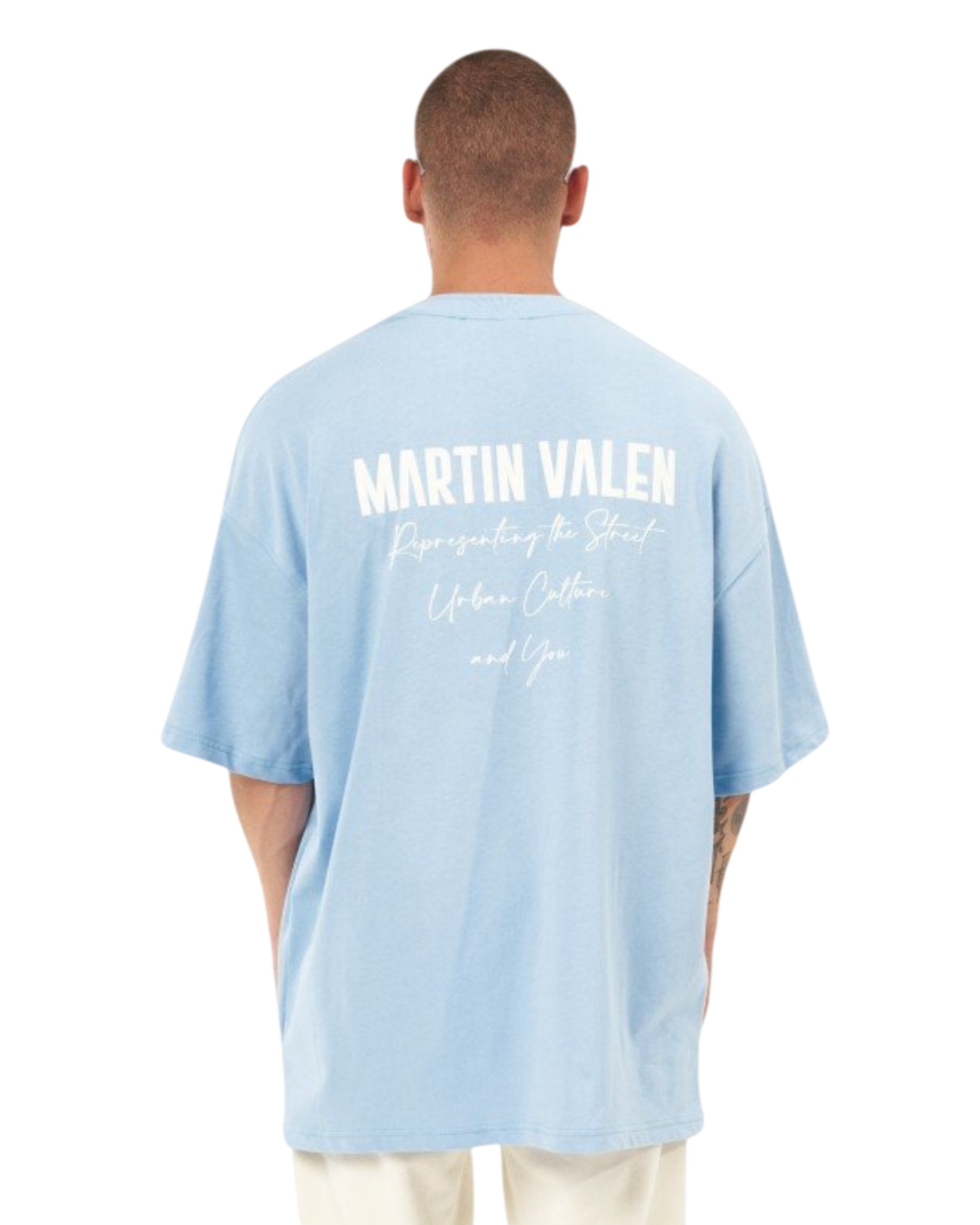 MARTIN VALEN Shirt in Blauw: voorkant