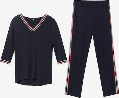 Erdem Trainingsanzug in navy / cranberry / weiß, Produktansicht