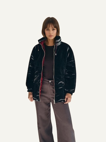 Veste mi-saison ZUBEK en noir : devant
