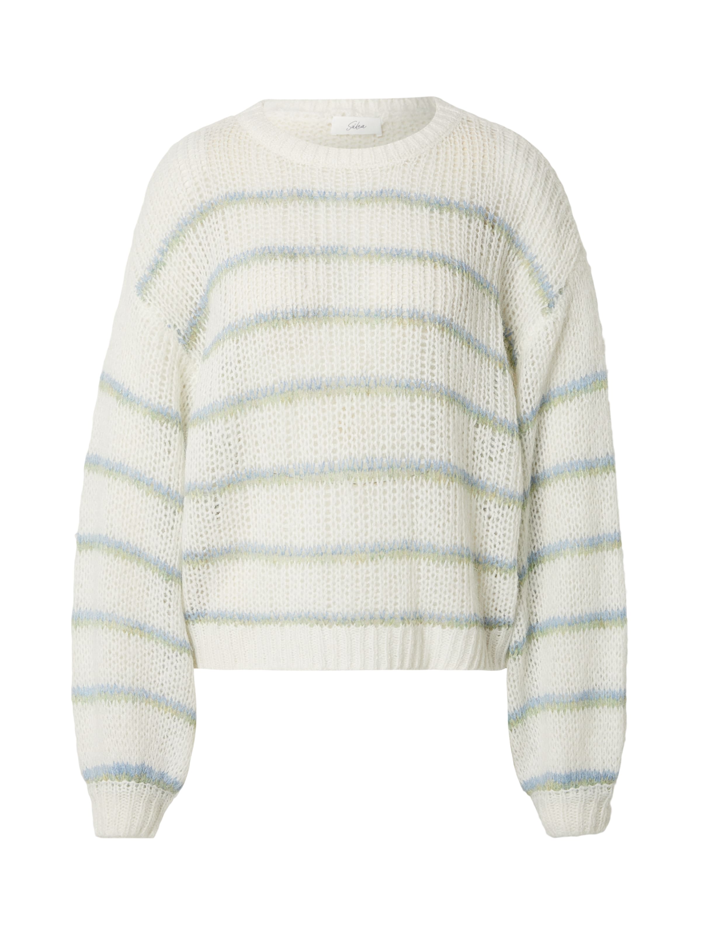 Pull-over Sarah Engels x About You en blanc : devant