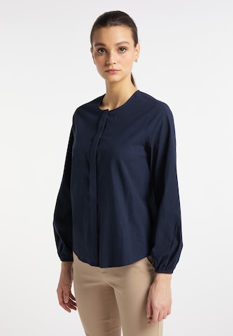 DreiMaster Klassik Blouse 'Colina' in Blue: front