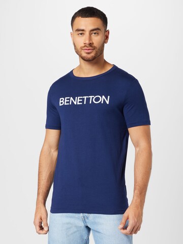 UNITED COLORS OF BENETTON - Camiseta en azul: frente