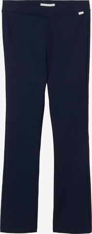 évasé Leggings TOM TAILOR en bleu : devant