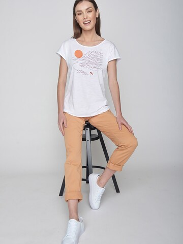 GREENBOMB Shirt 'Nature River' in Wit
