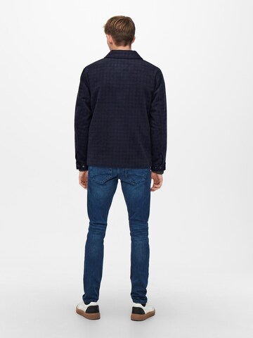 Only & Sons Jacke 'Fischer' in Blau