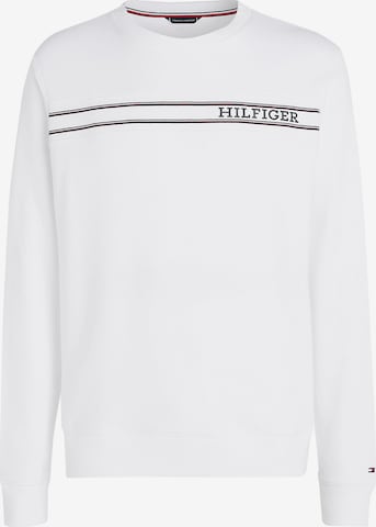 TOMMY HILFIGER Sweatshirt i vit: framsida