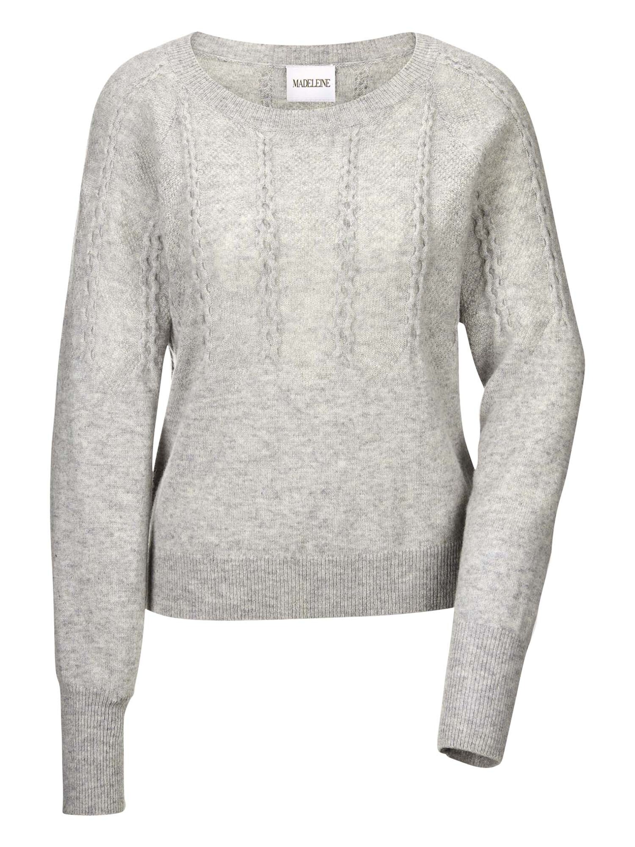 MADELEINE Pullover in Grau: Vorderseite