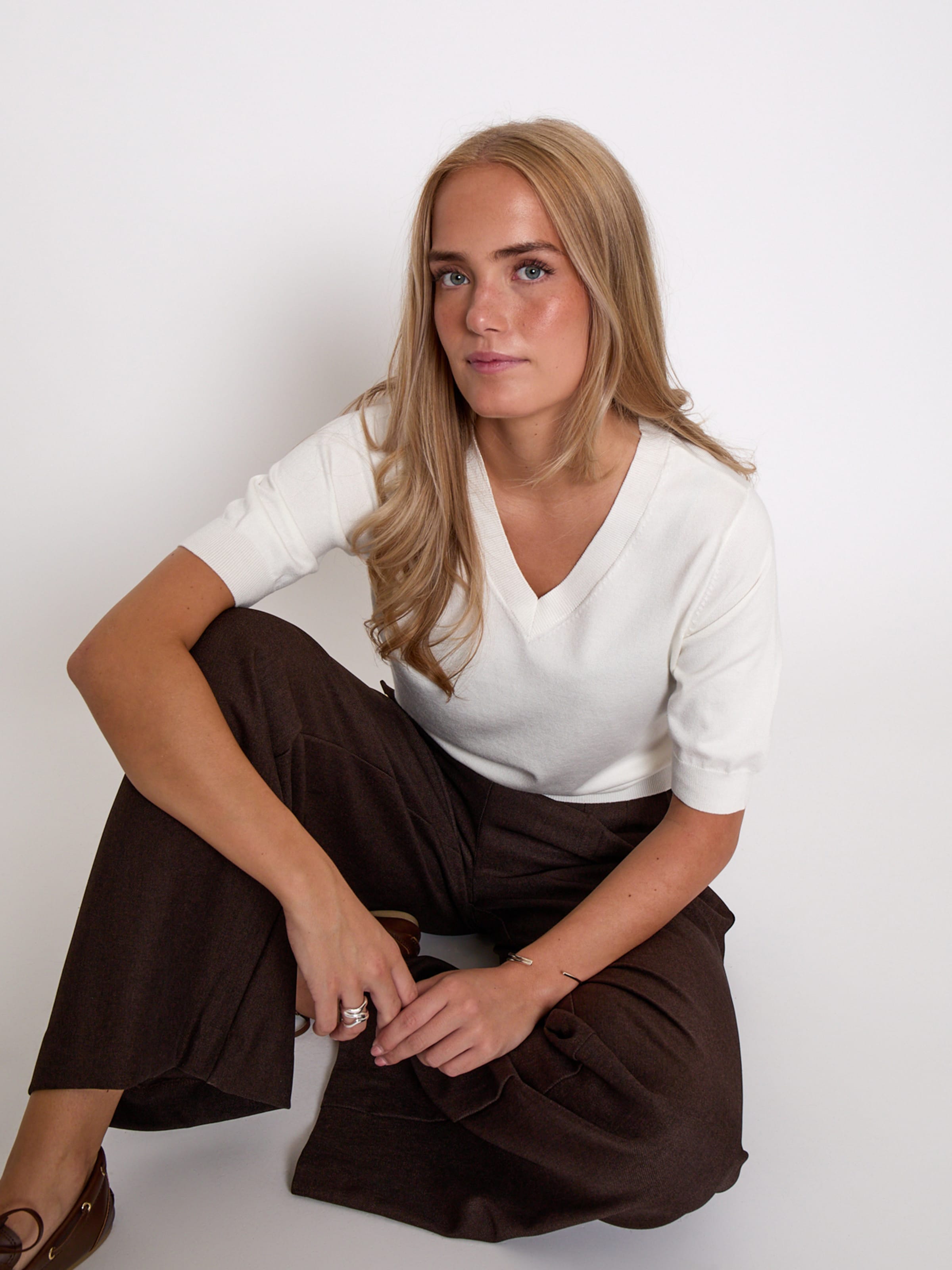 Haut 'Milla' minus en blanc