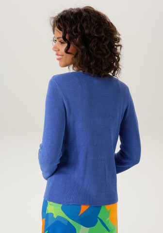 Aniston CASUAL Knit Cardigan in Blue