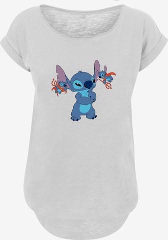 F4NT4STIC Shirt 'Disney Lilo And Stitch Little Devils' in Wit: voorkant