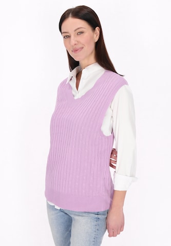 usha BLUE LABEL Gebreide bodywarmer in Lila