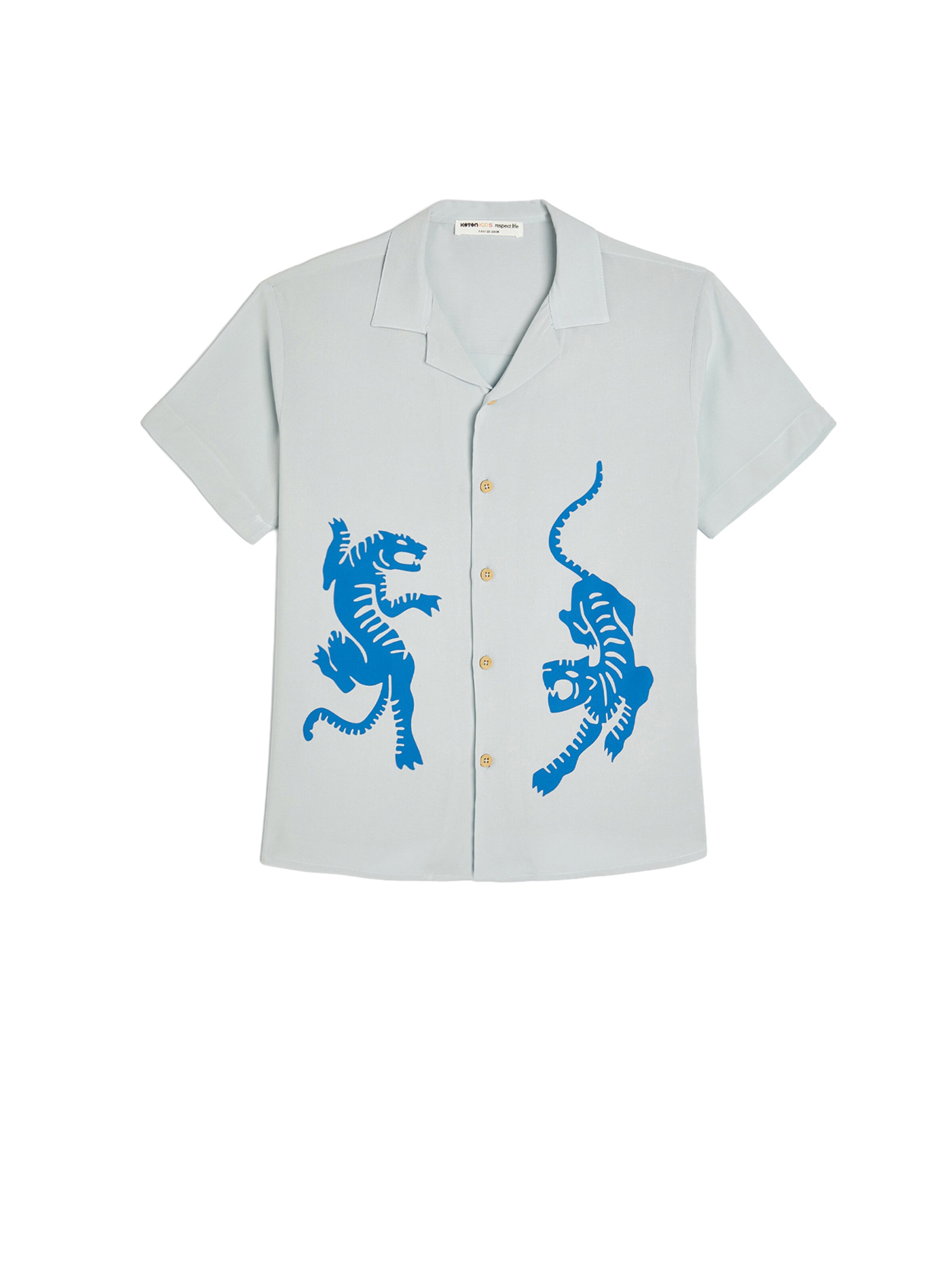 Koton Regular fit Overhemd in Blauw: voorkant