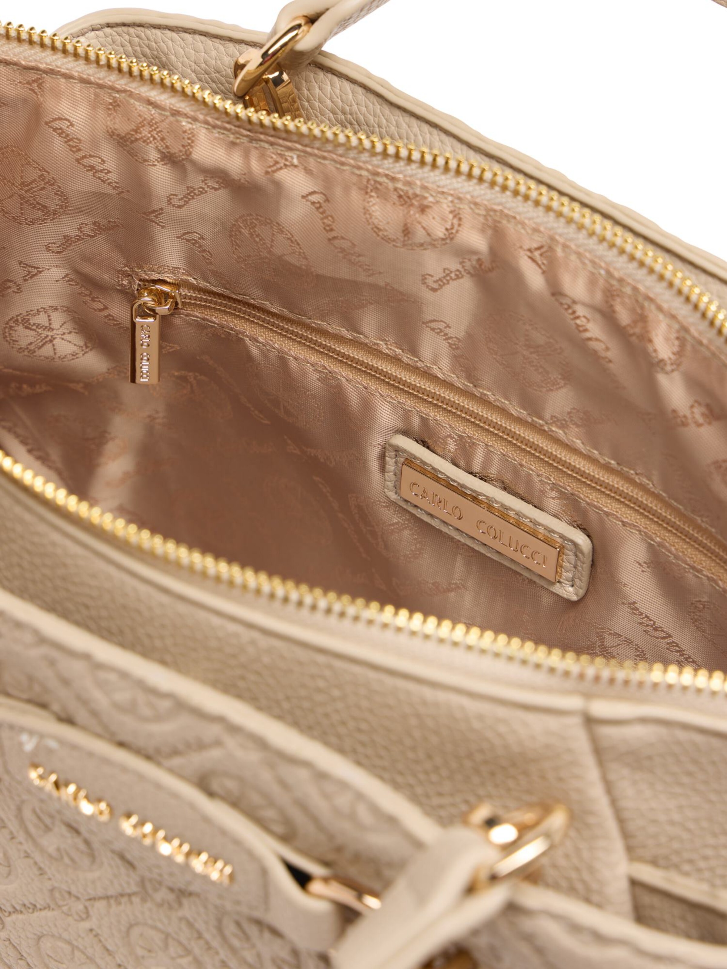 Carlo Colucci Handtasche ' Erla ' in Beige