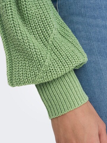 JDY Sweater 'LENETTE' in Green