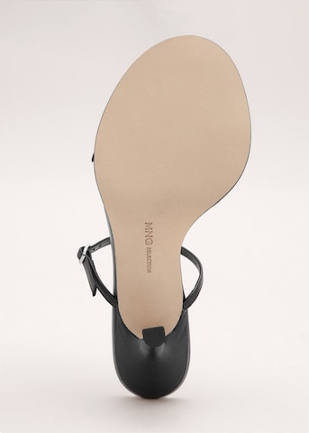 MANGO Pantolette in Braun