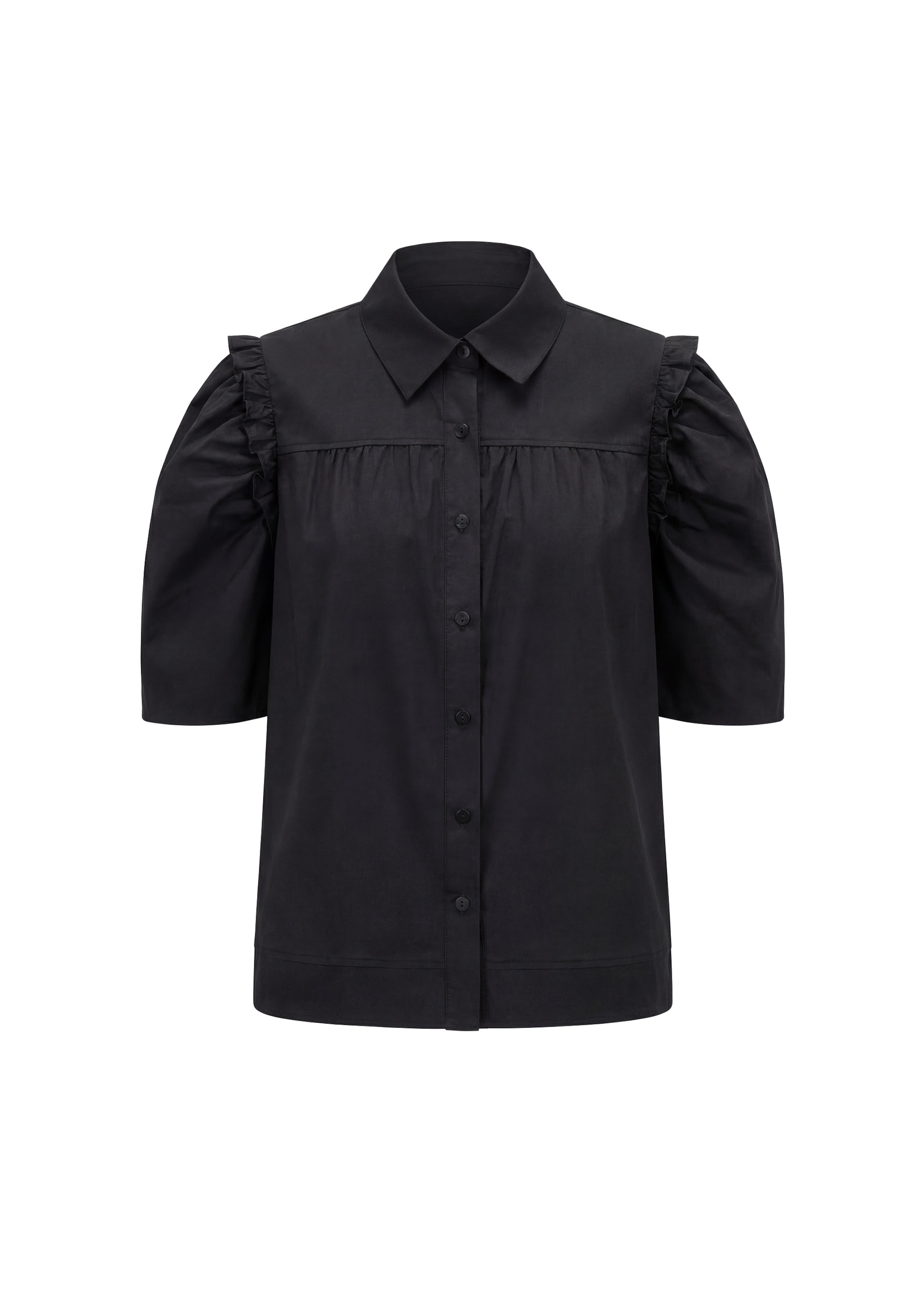 usha BLACK LABEL - Camiseta en negro: frente