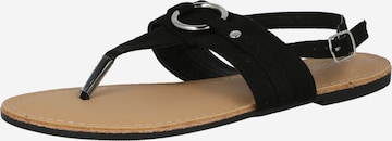 Hailys T-Bar Sandals 'Lisa' in Black: front
