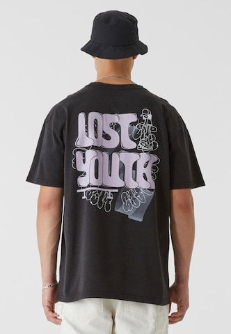 Lost Youth Shirt 'Skate' in Zwart