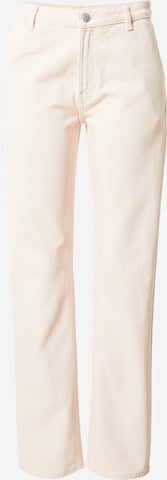 Monki regular Jeans i pink: forside