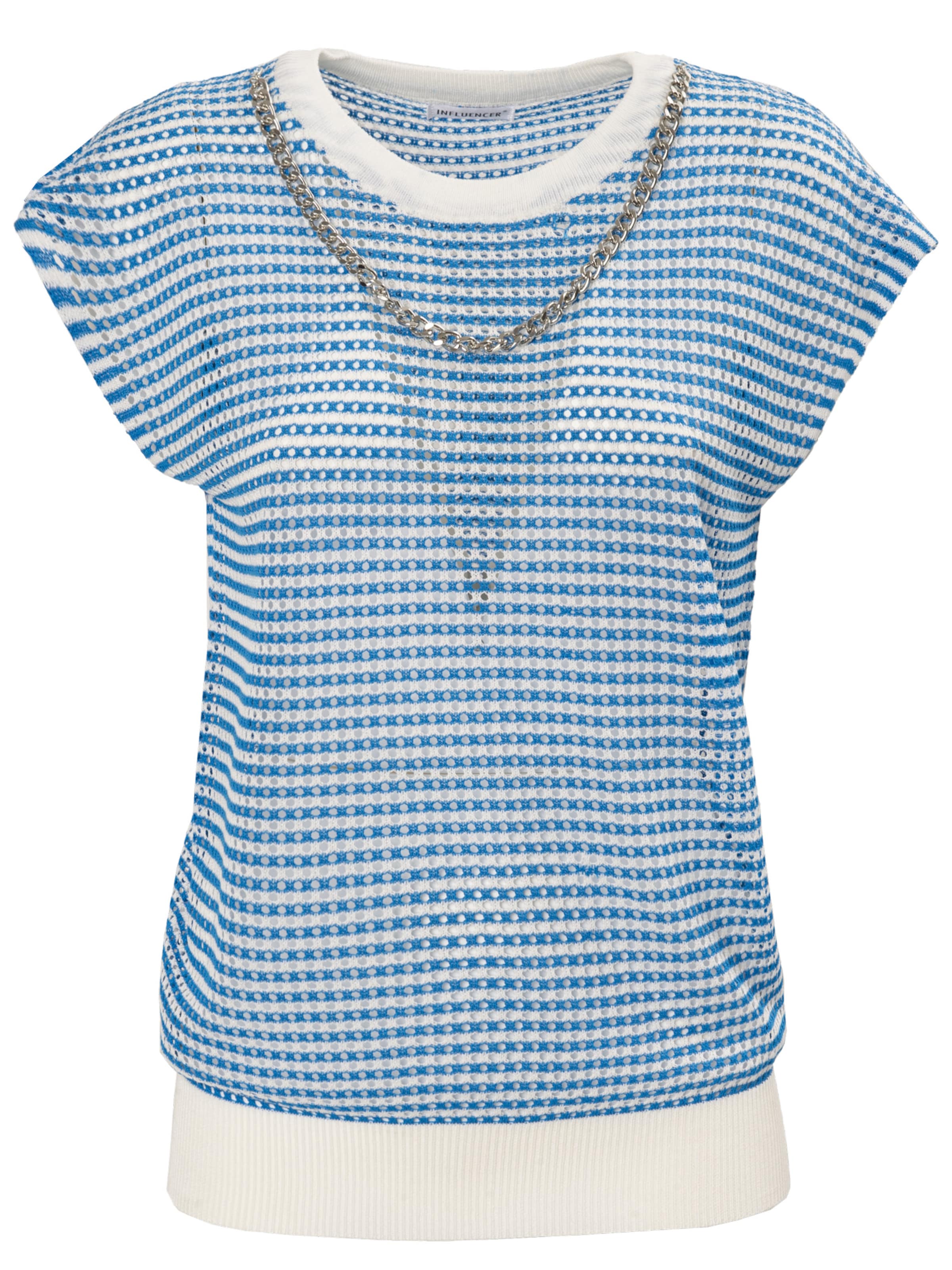 Influencer Pullover i blandingsfarvet: forside