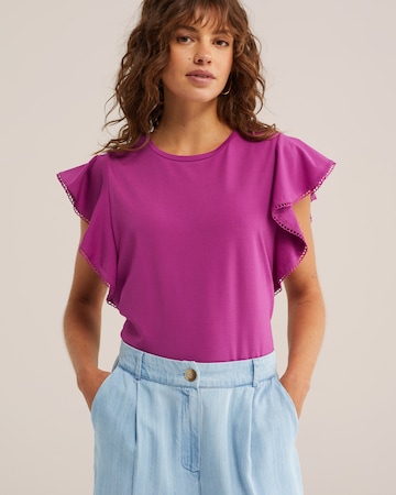 WE Fashion Shirt in Roze: voorkant