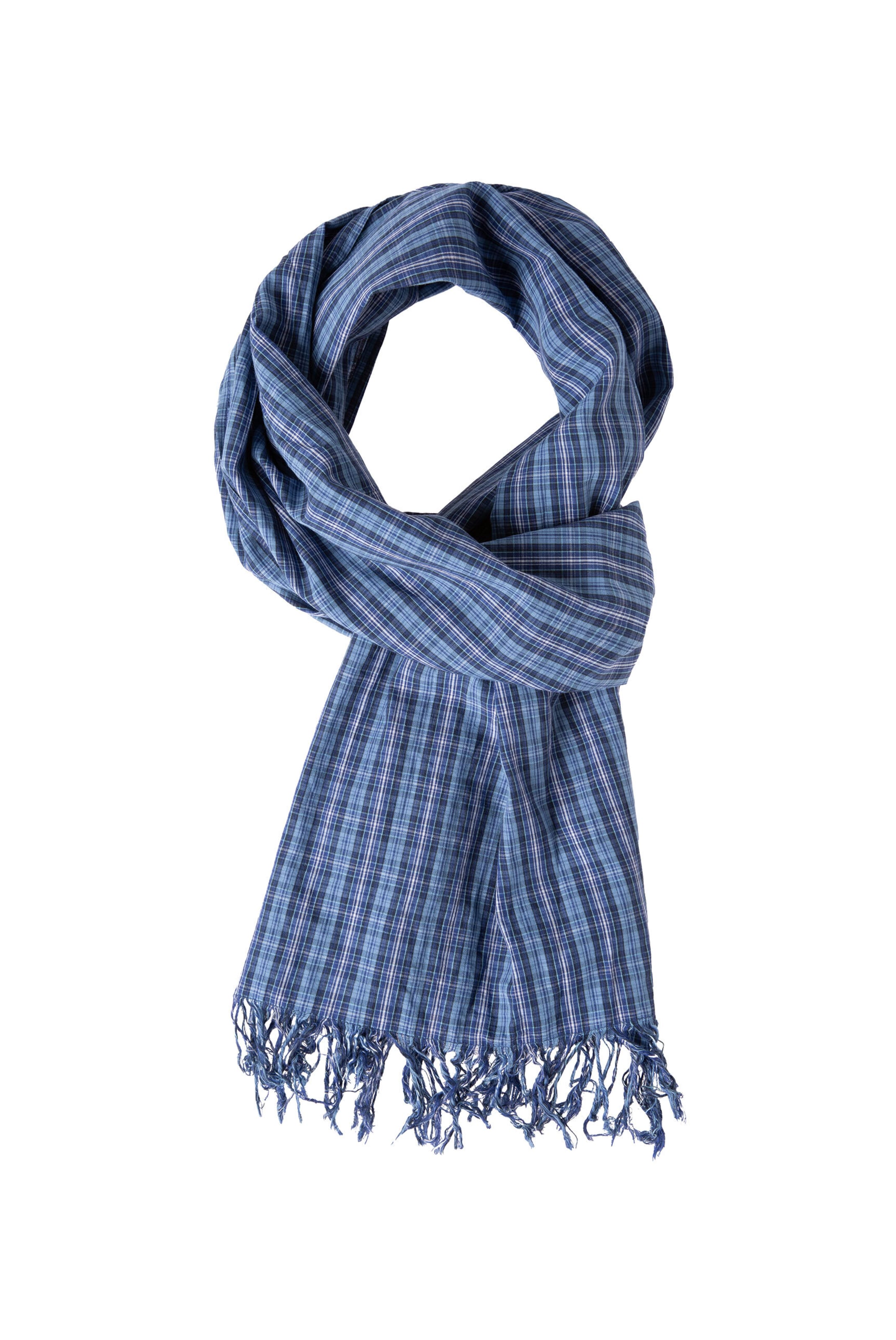 CAMP DAVID Schal in Blau: Vorderseite