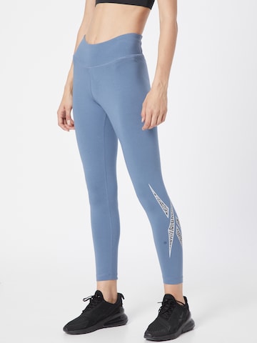 Reebok - Skinny Pantalón deportivo en azul: frente