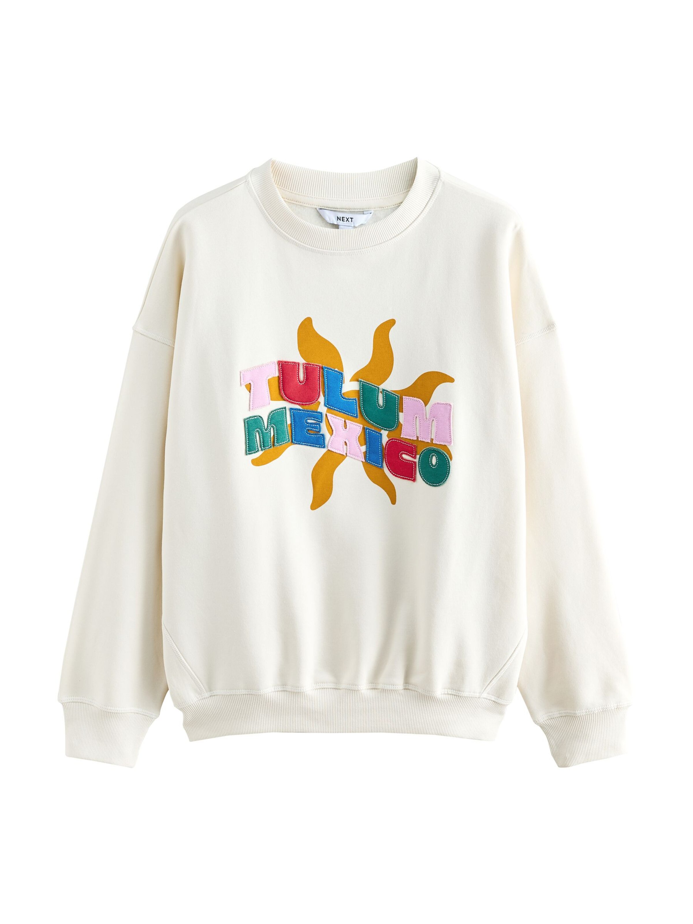 Next Sweatshirt in de kleur Crème / Gemengde kleuren, Productweergave