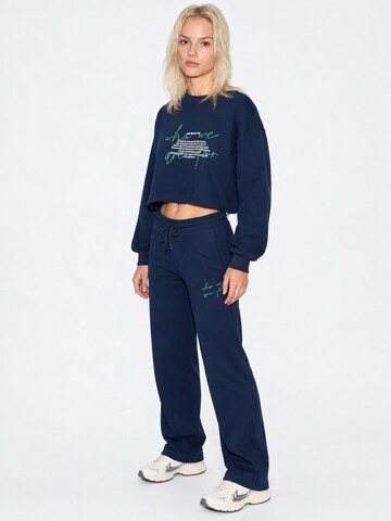 Sweat-shirt Ethiquet en bleu