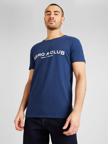 T-Shirt 'CLUB' AÉROPOSTALE en bleu : devant