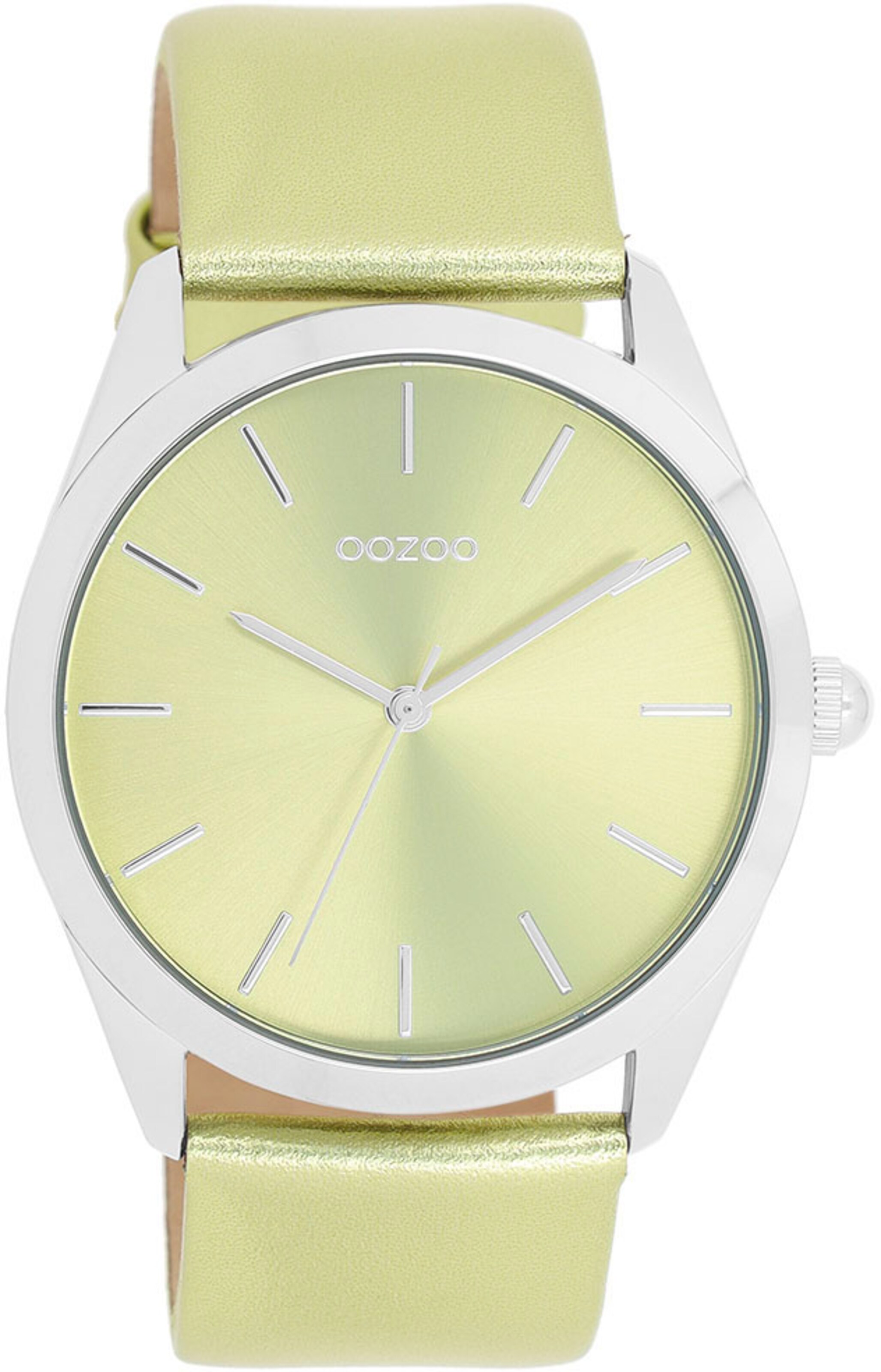 OOZOO Analog Watch in Green: front