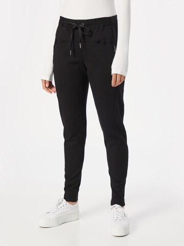 Summum Tapered Hose in Schwarz: Vorderseite