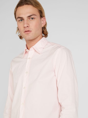 BOSS Orange Regular fit Button Up Shirt 'Relegant' in Pink