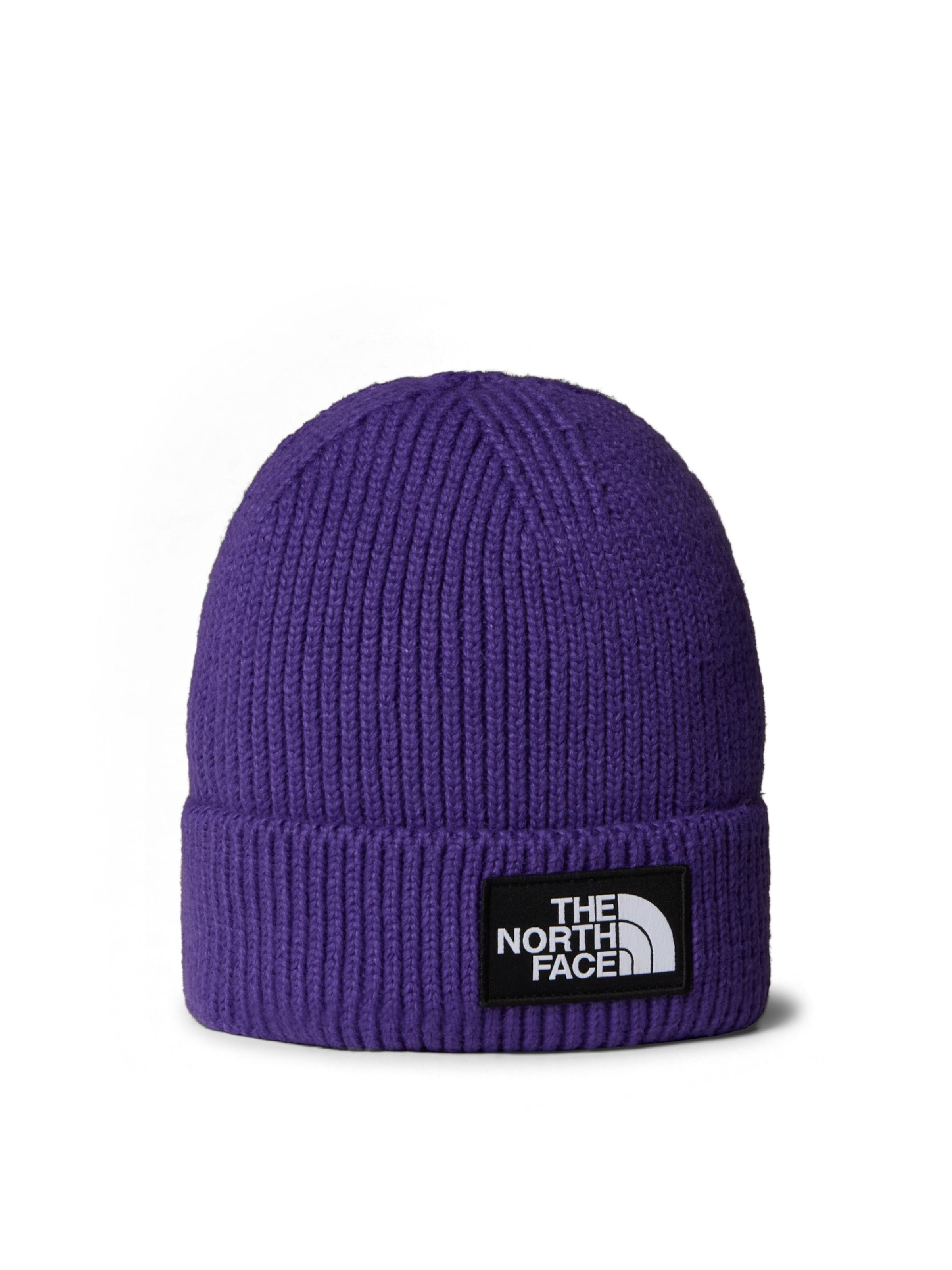 purpurinė THE NORTH FACE Megzta kepurė: priekis