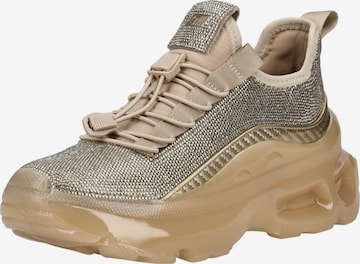 Baskets basses STEVE MADDEN en beige : devant
