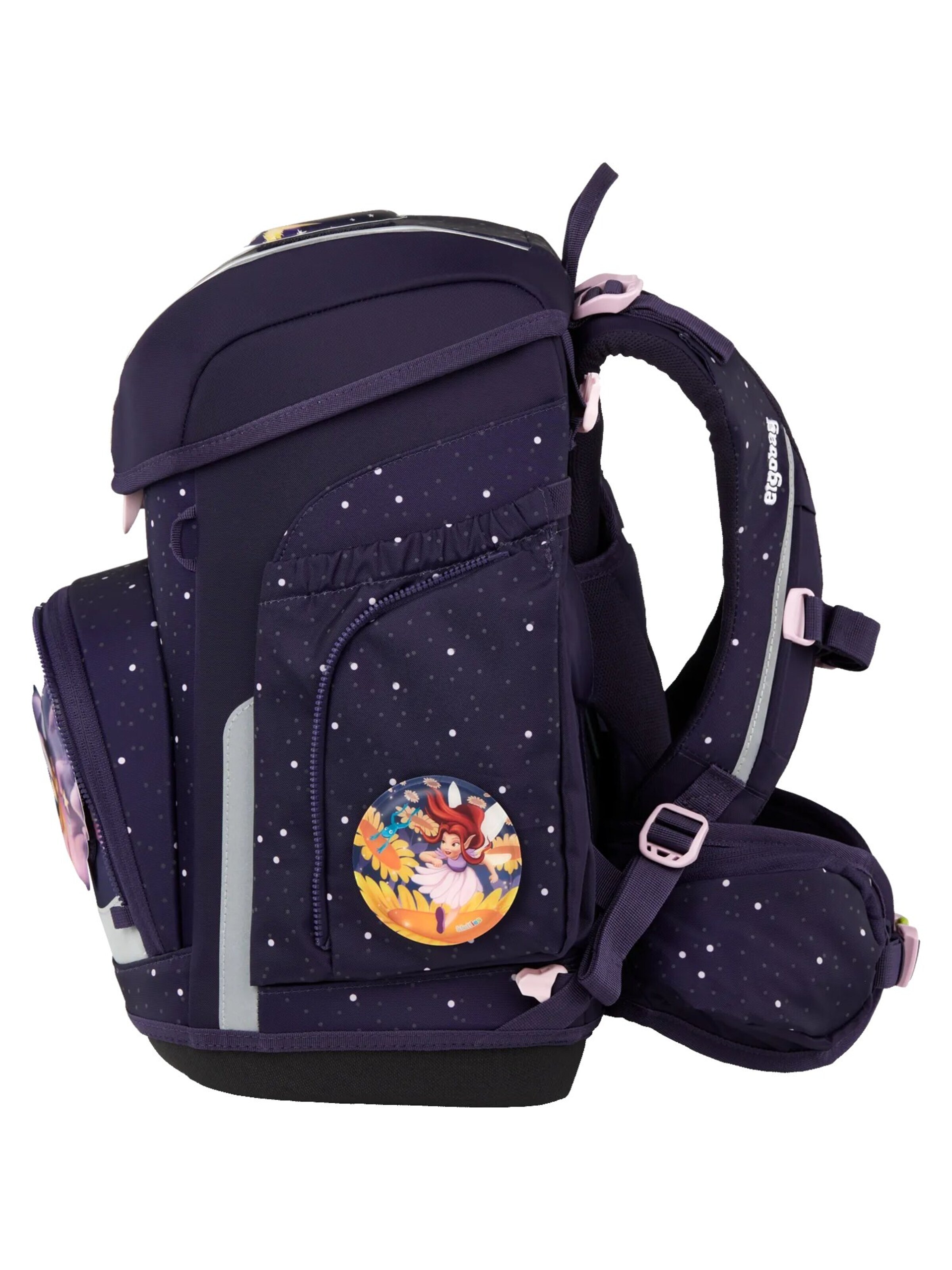ergobag Backpack 'Schulranzen-Set cubo Set' in Purple