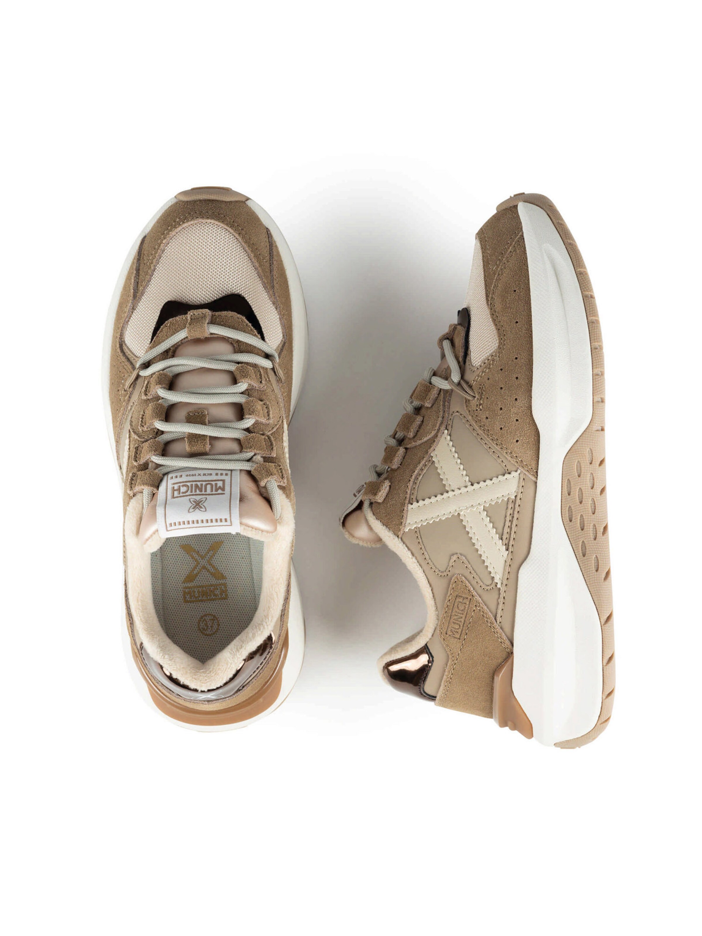 Sneaker bassa 'NEXA' di MUNICH in marrone: superiore