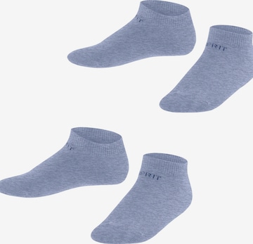 ESPRIT Socken 'Foot Logo 2-Pack' in Blau: Vorderseite