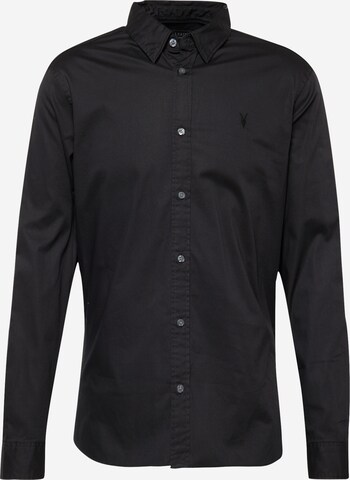 Regular fit Camicia 'HAWTHORNE' di AllSaints in nero: frontale